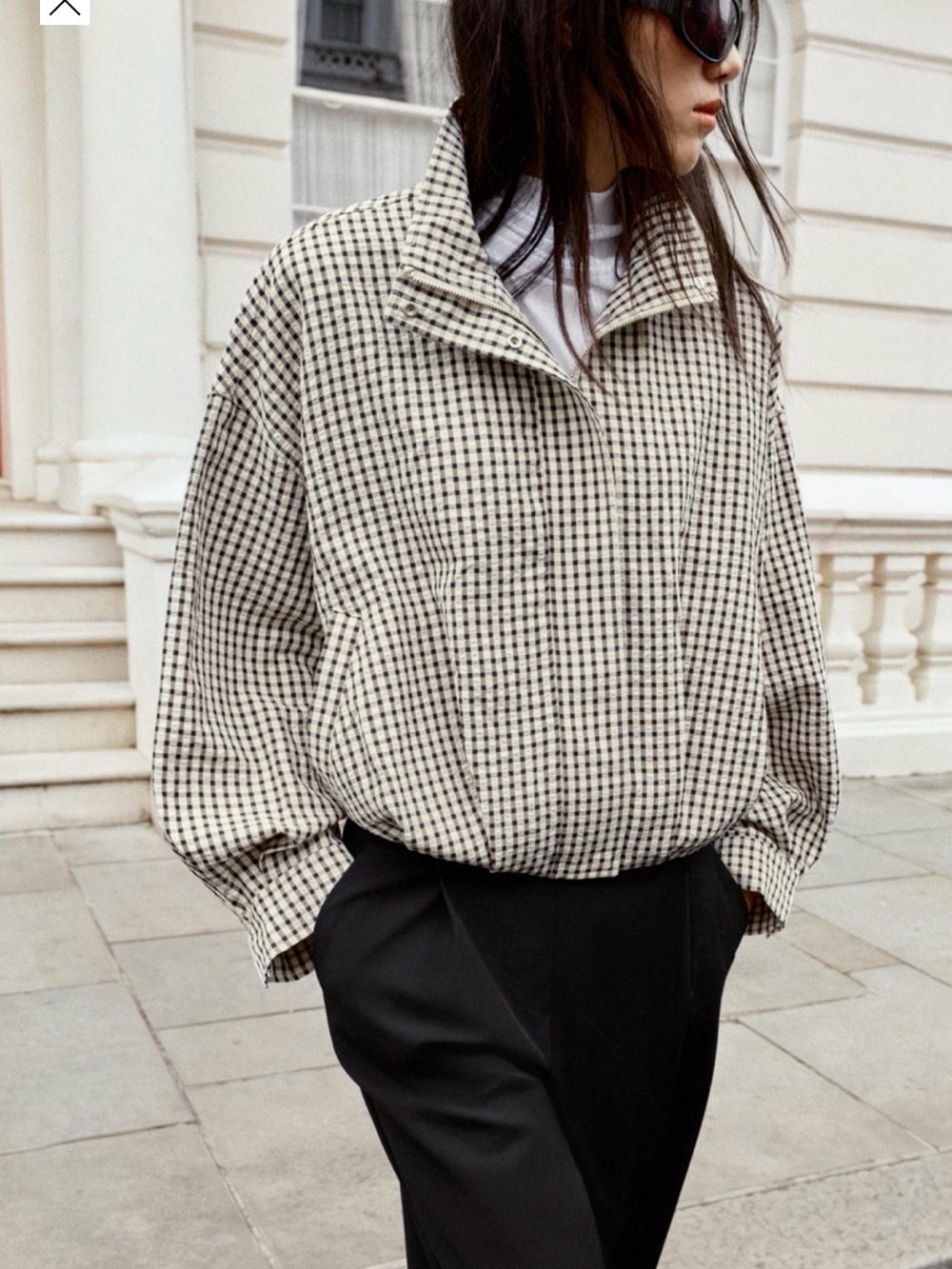 New Zara Women's plaid bomber jacket